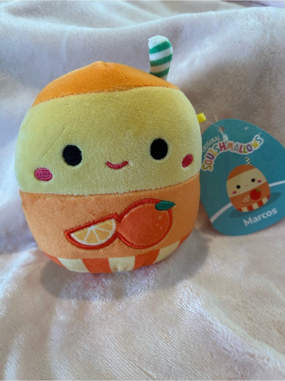 Marcos Orange Juice Scented Squishmallow 5"